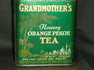 Vintage Grandmothers Orange Pekoe Tea Tin  