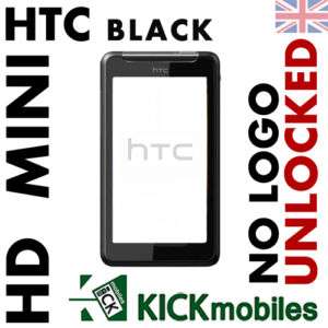 BNIB 3G HTC HD MINI T5555 IN BLACK UNLOCKED SIMFREE+1GB 4710937338119 