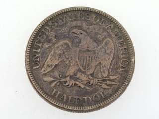 1871   P United States Liberty Seated Half Dollar $1/2 Silver Coin NR 