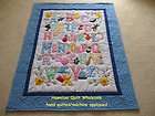  quilt crib baby comforter blanket quilted wall hanging hawaiian abc 