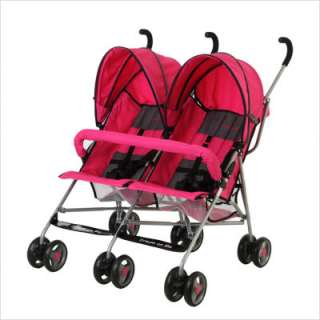 Dream On Me Twin Double Stroller in Pink 447 P  