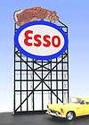     ESSO GAS TIGER IN YOUR TANK  ANIMATED NEON BILLBOARD   BUILT UP