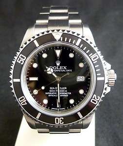 Rolex SeaDweller Sea Dweller 16600 Stainless Steel Black Watch Mens 
