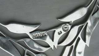 Vintage 50s TAXCO Sterling Silver ARTE EN PLATA Bib Necklace~Turquoise 