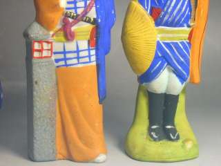 80 to 100 years old handpainted ceramic dolls are 14cm (5 1/2) to 15 