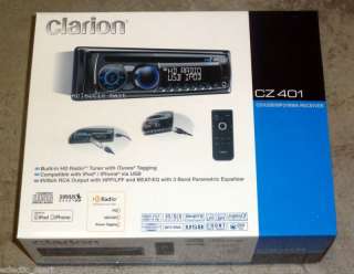 CLARION CZ401 CD//WMA/USB W/ HD RADIO ITUNES TAGGING 729218018972 