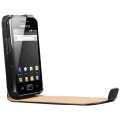   Premium Ledertasche Flip Case für Samsung Galaxy Ace S5830 S5830i