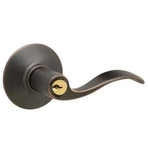 Schlage Accent Aged Bronze Keyed Entry Lever F51 V ACC 716 at The Home 