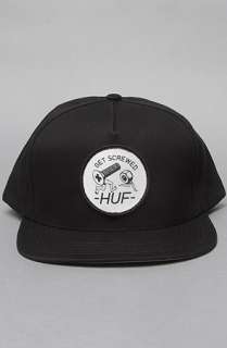 HUF The Get Screwed Snapback Cap in Black  Karmaloop   Global 