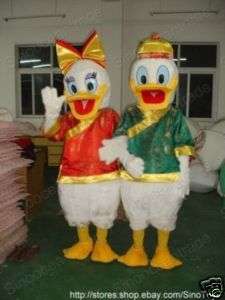 Donald Duck AND Daisy Duck CHINESE DRESS MASCOT COSTUME  