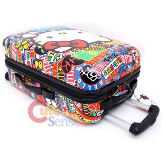 Hello Kitty Rolling Luggage 20 Hard Suit Case Sticker Prints 