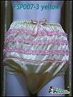 Adult baby Sissy Satin Frilly Diaper Cover FSP08 2#