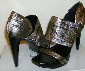 Jessica Simpson Shoes Sania Platinum Metallic Open Toe  
