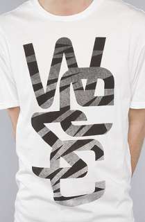 WeSC The Overlay Destroyed Colours Tee in Winter White  Karmaloop 