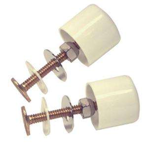 DANCO Plastic Toilet Bolt Caps in White With Bolts (2 Pack) 88883CS at 