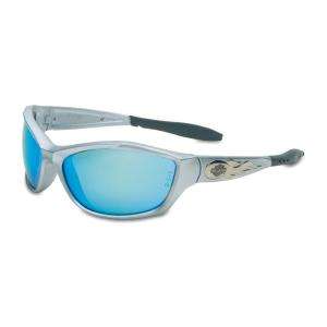 Harley Davidson HD1000 Series Safety Glasses with Blue Mirror Tint 