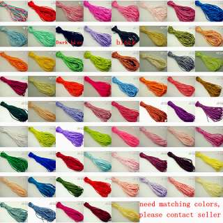 Nylon Rattail Chinese Knot Cord Beading Colorful 2mm NF  