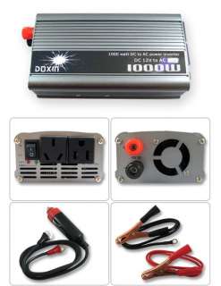 110V 1000W Car Mobile Power Inverter Adapter DC to AC  