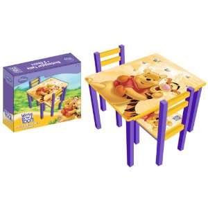 Disney Winnie Pooh Kindersitzgruppe Holz Kindertisch mit Stühle 