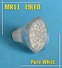 mr11 19 led pure white light lamp bulb ac 12v gu4 spotlight 5800k 