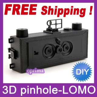   film 3 modes 3D three D Art Pinhole Stereo Wide LOMO Camera NEW  
