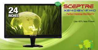 Sceptre X240BVFHD 24 LCD HDTV   1080p, 1920x1080, 40001 Dynamic, 1000 