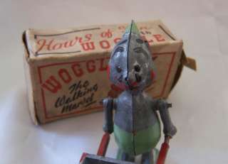 Woggle Diecast Walking Toy Boxed Vintage 1946 Clown  