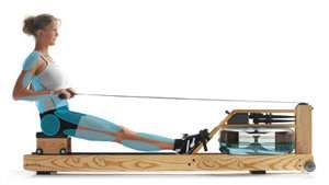 Water Rower Rudergerät Kirsche mit S4 Leistungsmonitor, 210x56x53 cm 