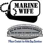 marine dog tag marine wife sticker decal 4 laptop auto car window 