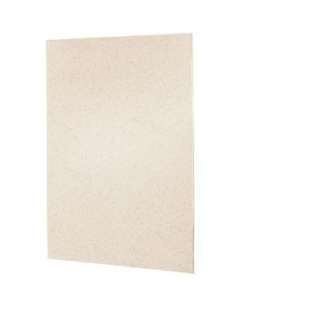 60 in. x 72 in. Solid Surface One Piece Easy Up Adhesive Shower Wall 