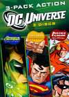 DC Universe 3 Pack Action (DVD, 2011, 3 Disc Set)