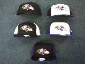   RAVENS RETRO NEW ERA OFFICIALLY LICENSED 59FIFTY FITTED HATS  