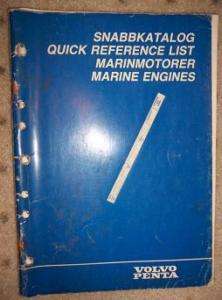 1985 Volvo Penta Boat Engine Parts Reference List C  