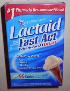 Lactaid Fast Act Enjoy Dairy Again 96 Caplets  