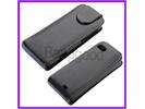 Black Flip Leather Case Cover Pouch Fr NOKIA C3 01 C301  
