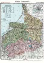   1910 (Plano) Provinz Ostpreussen. Carl Flemmings Generalkarten No. 3