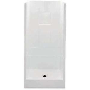   Sectional Two Piece Shower in White 13232P 