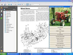 Wheel horse vintage tractor repair service manual  