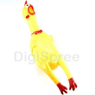New generic Plastic Rubber Screaming Shrilling Squawk Chicken Dog Toy 