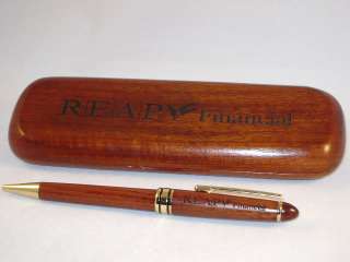 Personalized Rosewood Executive Pen and Case Gift Set  