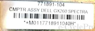 Dell GX260 Desktop  2.4GHz Pentium 4  512mb PC 2100  CD ROM  