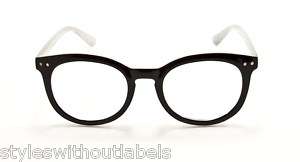Super Hipster Nerd Round Clear Lens Eye Glasses Vintage  