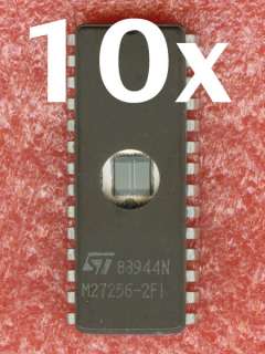 10x ST 27256 M27256 UV EPROM *256Kbit* DIP28  