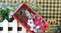 86HERO 3in1 ROSE Flower Purple Hard Cover Case For Samsung Galaxy S2 
