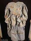 FRENCH 18TH EARLY 19TH CENTURY SILK EMBROIDERED DRESS