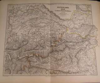 Germany Bavaria Austria Spruner historical map 1880  