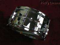 Ludwig LM 302 Chrome Steel 6.5x14 Snare Modified W/P85 Throw Off &P33 