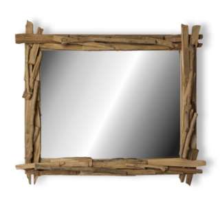 Treibholzspiegel mit geringen Mängeln auf der Spiegelfläche