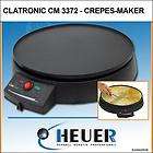 Clatronic Crepesmaker CM 3372 Crêpemaker Crepe Platte C