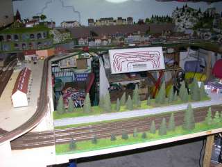 Große Eisenbahnplatte Modelleisenbahn TT   DIGITAL  